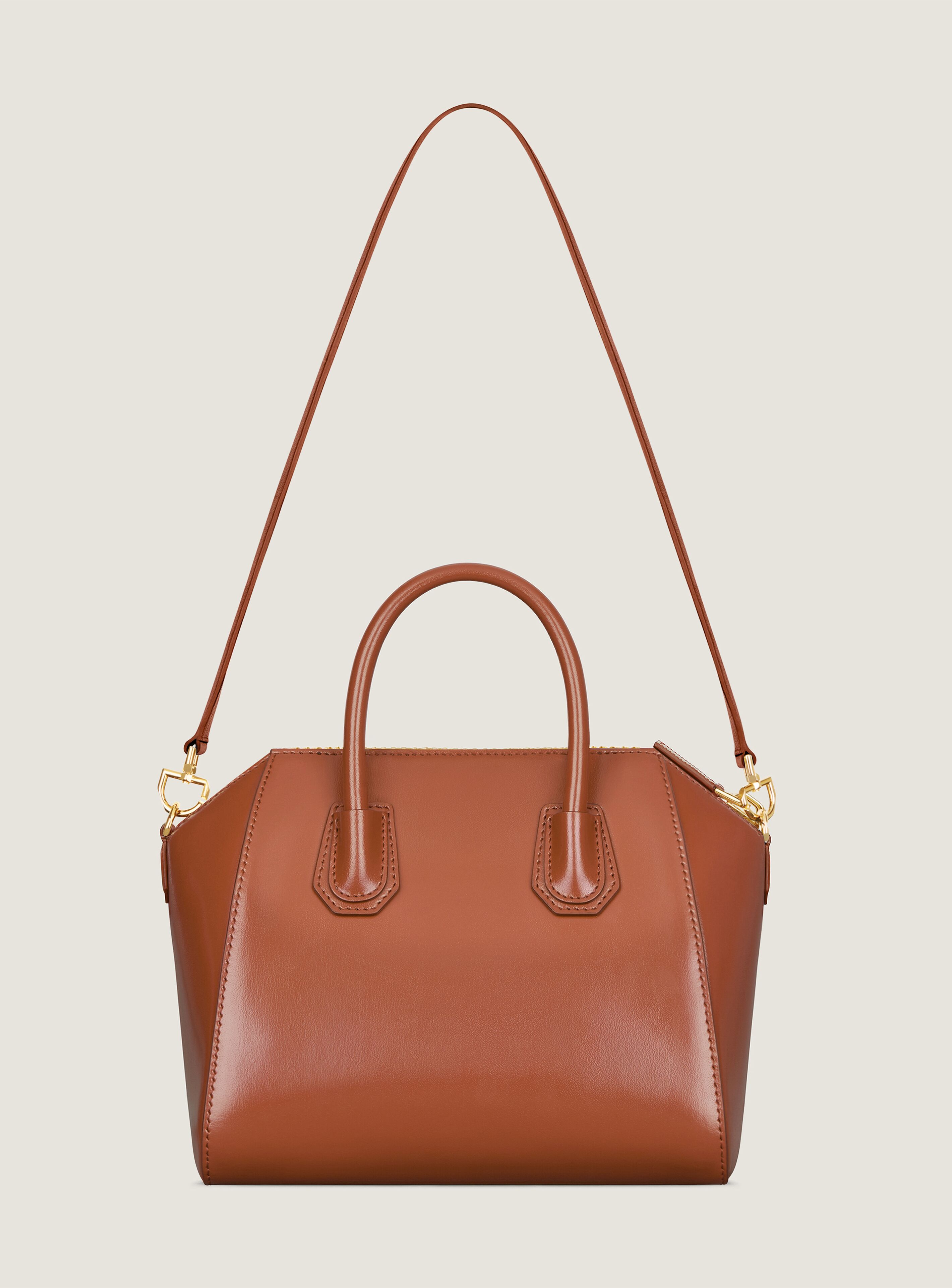 Small Antigona bag in Box leather